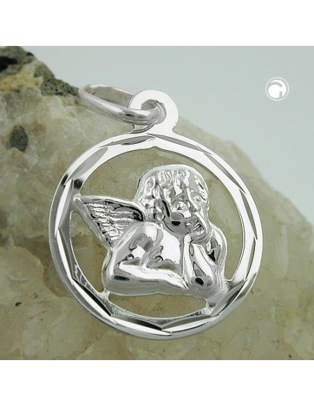 Hängsmycke Angel In Circle Silver 925