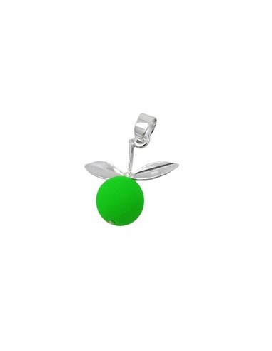 Hängsmycke Apple Lime Green Silver 925