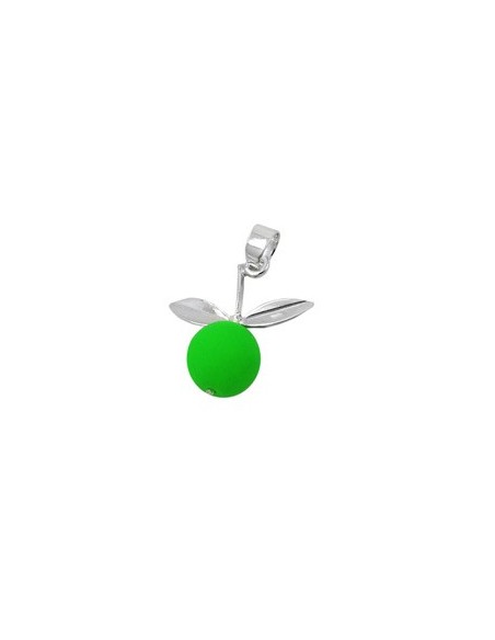 Hängsmycke Apple Lime Green Silver 925