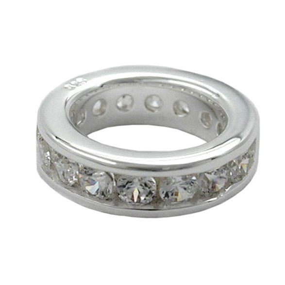 Hängsmycke Baptismal Ring Cubic Zirconia Silver 925