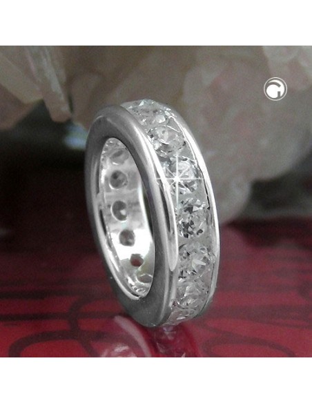 Hängsmycke Baptismal Ring Cubic Zirconia Silver 925