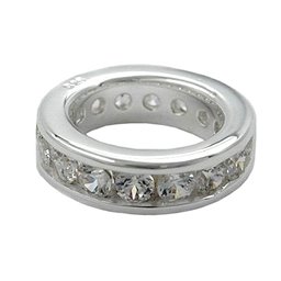 Hängsmycke Baptismal Ring Cubic Zirconia Silver 925