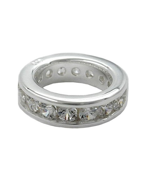 Hängsmycke Baptismal Ring Cubic Zirconia Silver 925