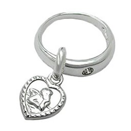 Hängsmycke Baptismal Ring Cz Silver 925