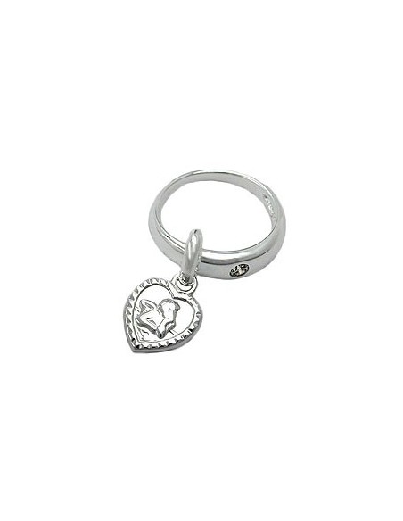 Hängsmycke Baptismal Ring Cz Silver 925