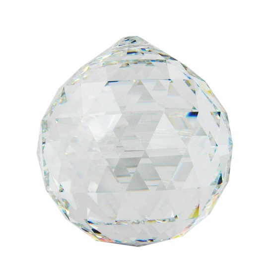 pendant ball clear crystal