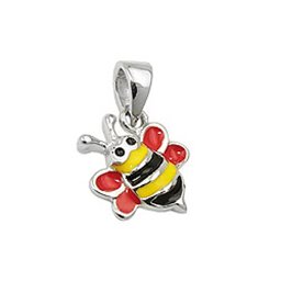 Hängsmycke Bee Multi-Colored Silver 925