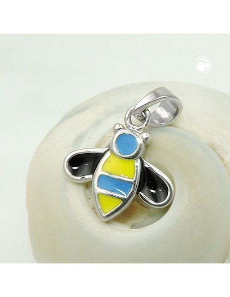 Hängsmycke Bee Multi-Colored Silver 925