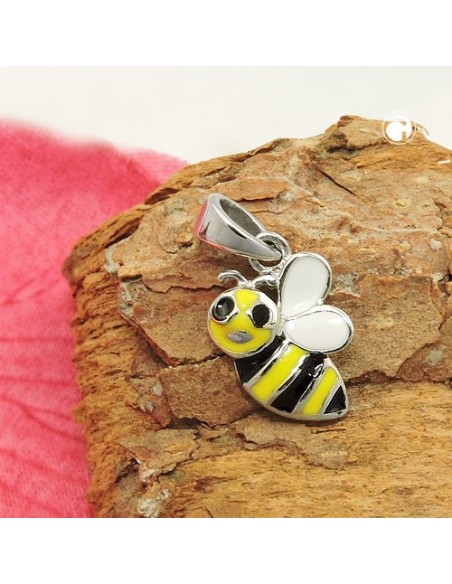 Hängsmycke Bee Multi-Colored Silver 925