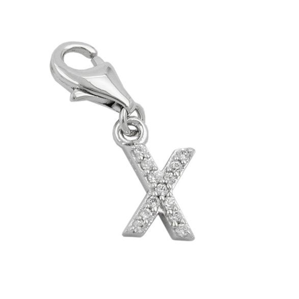 Hängsmycke Berlock Letter X Silver 925