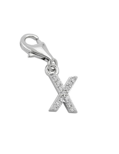 Hängsmycke Berlock Letter X Silver 925