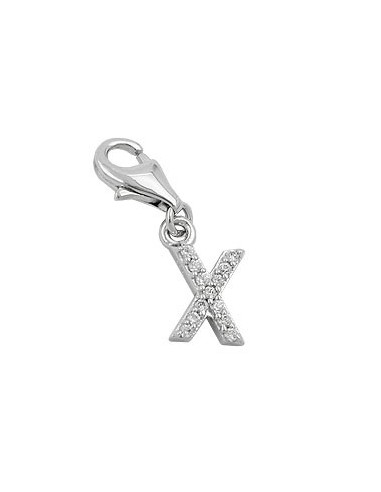 Hängsmycke Berlock Letter X Silver 925