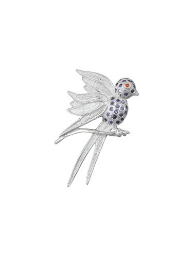 Hängsmycke Bird Lilac Eyes Silver 925