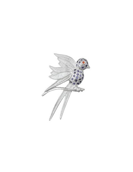 Hängsmycke Bird Lilac Eyes Silver 925