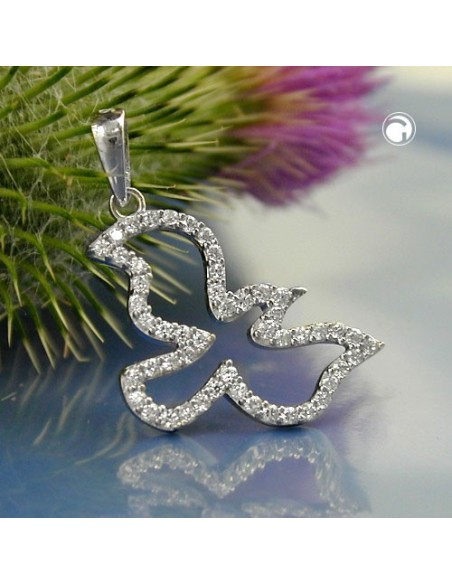 Hängsmycke Bird With Zirconia Crystals Silver 925