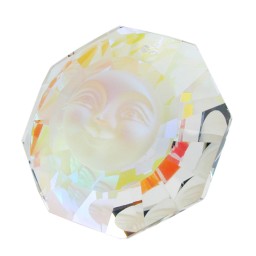 window decoration face frosted glass with aurora borealis shimmering effect