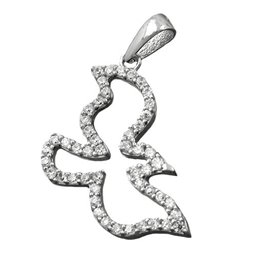 Hängsmycke Bird With Zirconia Crystals Silver 925