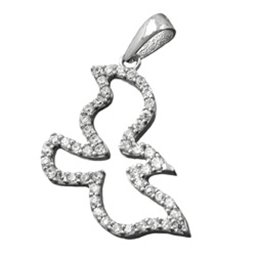 Hängsmycke Bird With Zirconia Crystals Silver 925
