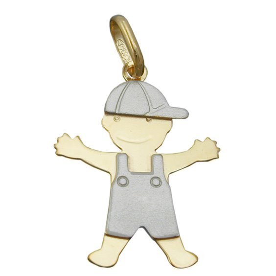 Hängsmycke Boy Two Tone Silver 925