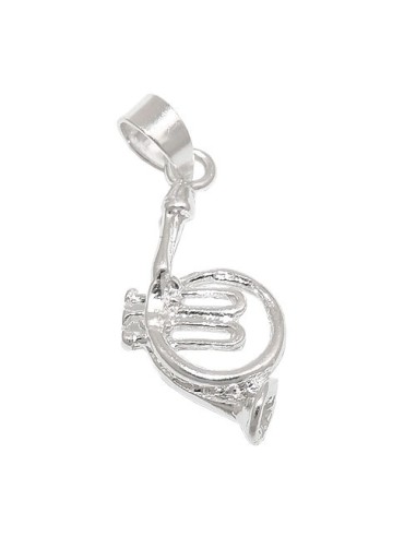 Hängsmycke Brass Instrument Horn Silver 925