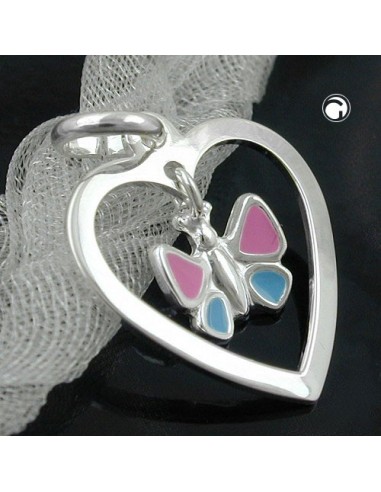 Hängsmycke Butterfly Heart Silver 925