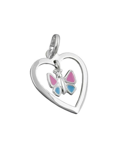 Hängsmycke Butterfly Heart Silver 925
