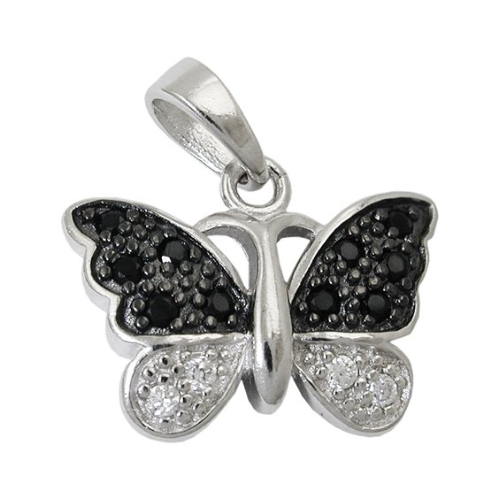 Hängsmycke Butterfly Zirconia Silver 925