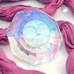 window decoration face frosted glass with aurora borealis shimmering effect