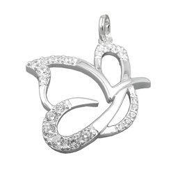 Hängsmycke Butterfly Zirconia Silver 925