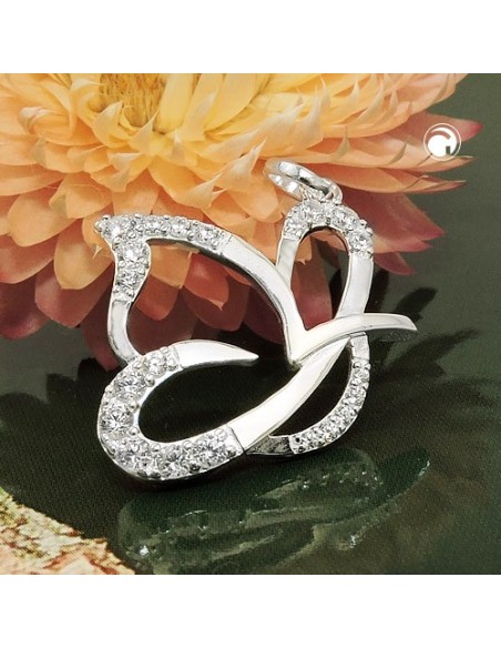 Hängsmycke Butterfly Zirconia Silver 925