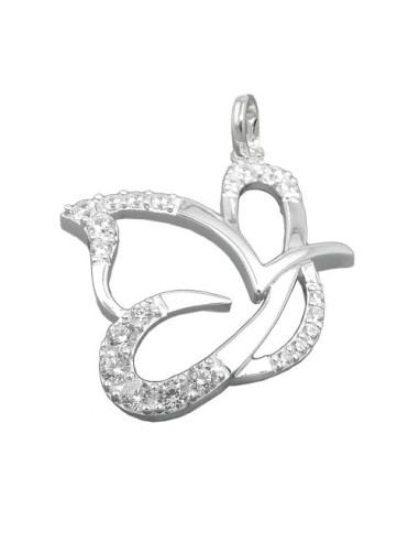 Hängsmycke Butterfly Zirconia Silver 925