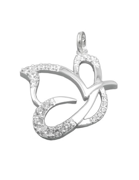 Hängsmycke Butterfly Zirconia Silver 925