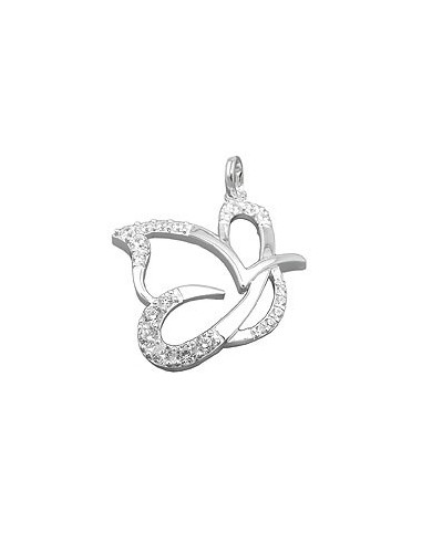 Hängsmycke Butterfly Zirconia Silver 925
