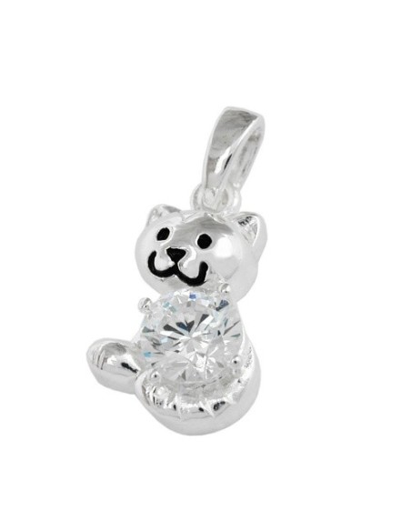 Hängsmycke Cat With Zirconia Silver 925