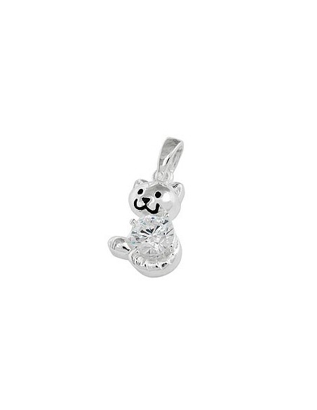 Hängsmycke Cat With Zirconia Silver 925