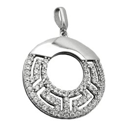 Hängsmycke Circle With Zirconia Silver 925
