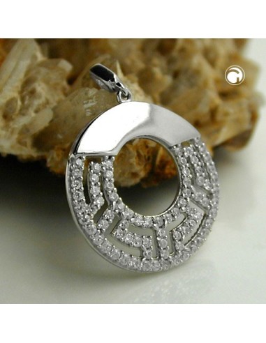 Hängsmycke Circle With Zirconia Silver 925