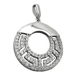 Hängsmycke Circle With Zirconia Silver 925