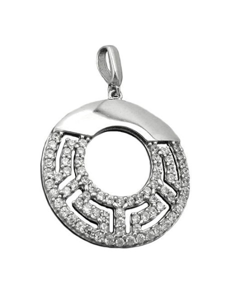 Hängsmycke Circle With Zirconia Silver 925