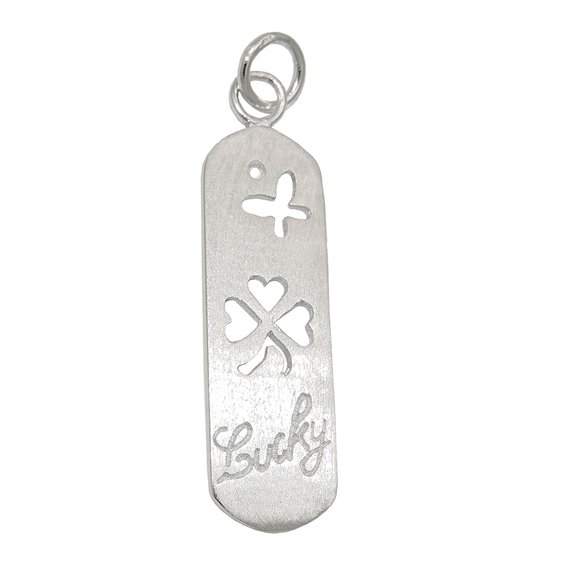 Hängsmycke Clover Leaf Lucky Silver 925