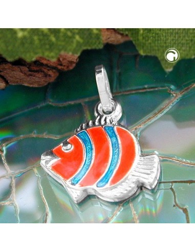 Hängsmycke Clown Fish Orange Silver 925