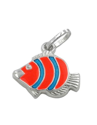 Hängsmycke Clown Fish Orange Silver 925