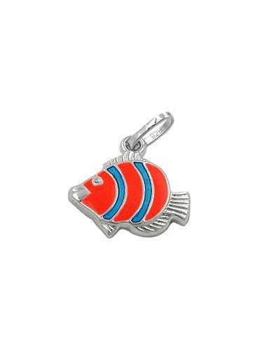 Hängsmycke Clown Fish Orange Silver 925