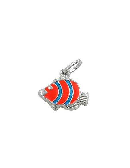 Hängsmycke Clown Fish Orange Silver 925