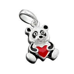 Hängsmycke Coloured Panda Silver 925