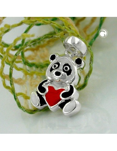 Hängsmycke Coloured Panda Silver 925