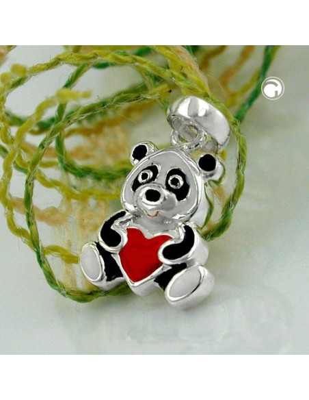 Hängsmycke Coloured Panda Silver 925