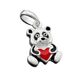 Hängsmycke Coloured Panda Silver 925