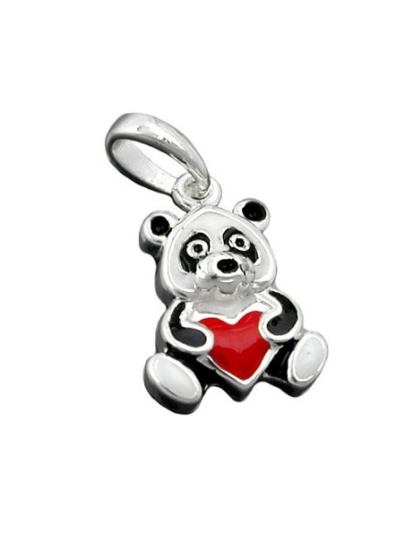 Hängsmycke Coloured Panda Silver 925