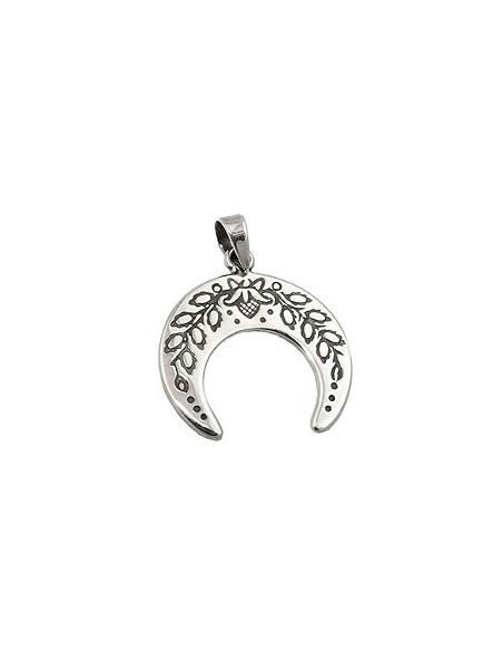 Hängsmycke Crescent Moon Oxid. Silver 925